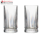 Set of 2 Maxwell & Williams 435mL Cocktail & Co. Atlas Highball Glasses