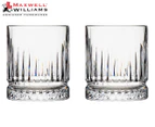 Set of 2 Maxwell & Williams 355mL Cocktail & Co. Atlas Whisky Glasses