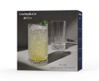 Set of 2 Maxwell & Williams 435mL Cocktail & Co. Atlas Highball Glasses