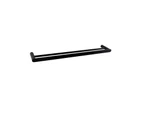 Luxury Double Towel Rack 800mm Black Stainless Steel Bathroom Towel Rail Towel Bar wall mounted towel holder Rack