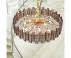 80CM Large Circular Crystal Ceiling Chandelier Pendant Lamp Light Living Room Display