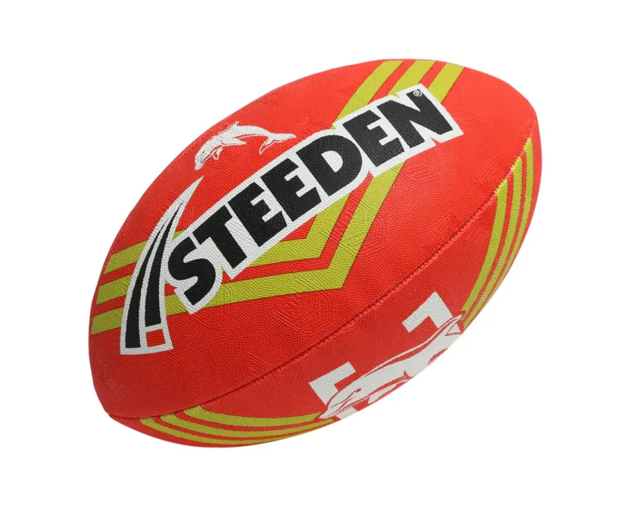 Dolphins NRL Football Steeden Supporter Ball Size 11" inch Footy