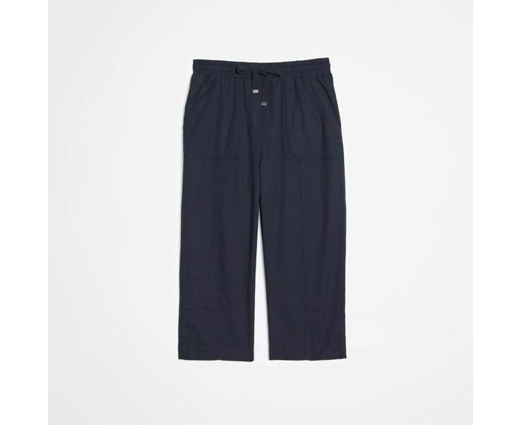 Relaxed Slub Pants