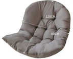 Hanging Egg Chair Cushion Sofa Swing Chair Seat Relax Cushion Padded Pad Covers Light Gray