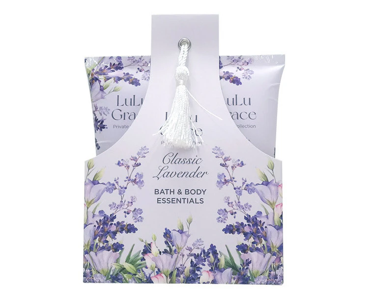 Lulu Grace Lavender Bath Gift Set 90ml Body Wash and 90ml Body Lotion