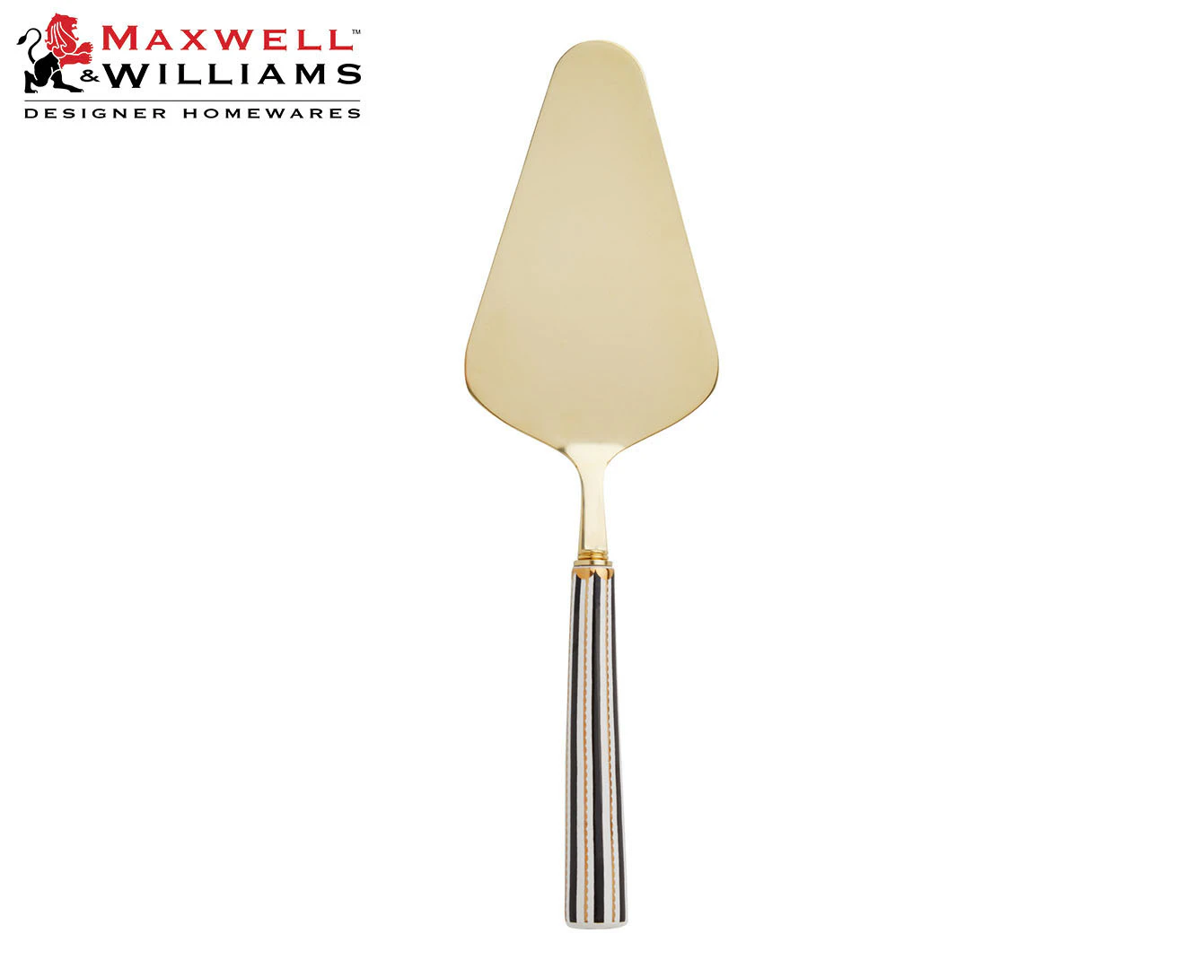 Maxwell & Williams Tea's & C's Regency Cake Server - Black/Gold