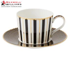 Maxwell & Williams 2-Piece Tea's & C's Regency Cup & Saucer Set - Black/Gold