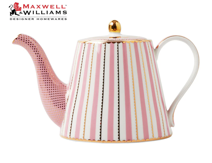Maxwell & Williams 1L Tea's & C's Regency Teapot w/ Infuser - Pink/Gold