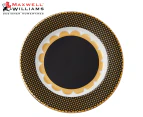 Maxwell & Williams Tea's & C's Regency Rimmed Plate - Black/Gold