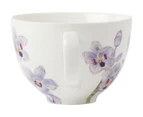 Maxwell & Williams 240mL Royal Botanic Gardens Australian Orchids Cup & Saucer Set - Lilac/White