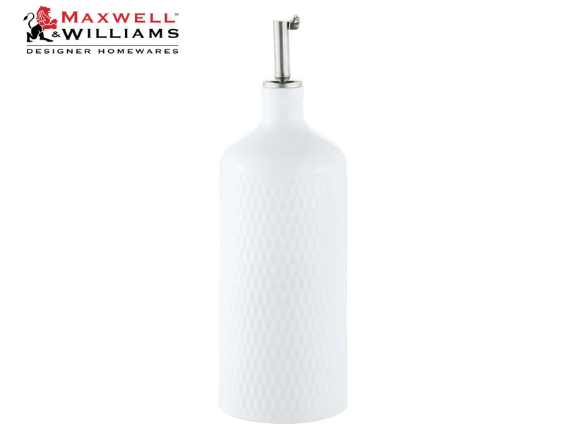 Maxwell & Williams 500mL White Basics Diamonds Oil Bottle
