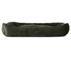 Paws & Claws Extra Large Lux Walled Pet Bed - Olive