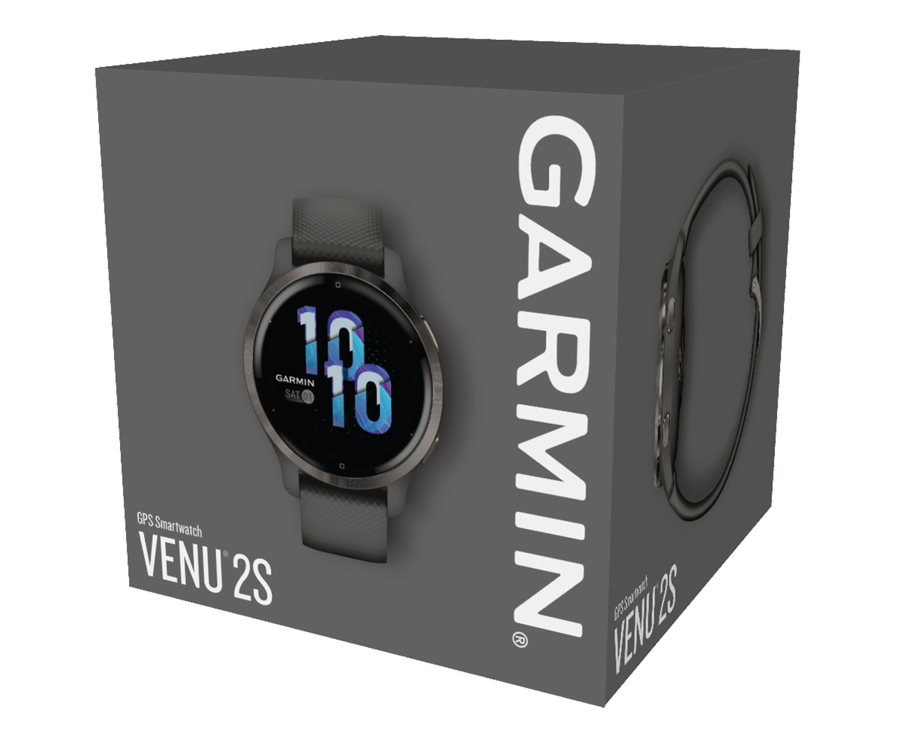 Garmin Venu 2S 40mm Silicone Smart Watch - Graphite/Slate | M