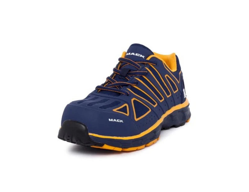 MACK Vision Safety Lifestyle Shoes | Navy & Orange | MK0VISION