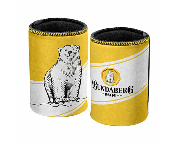 Bundy Bundaberg Bear Yellow Can Cooler Stubby holder