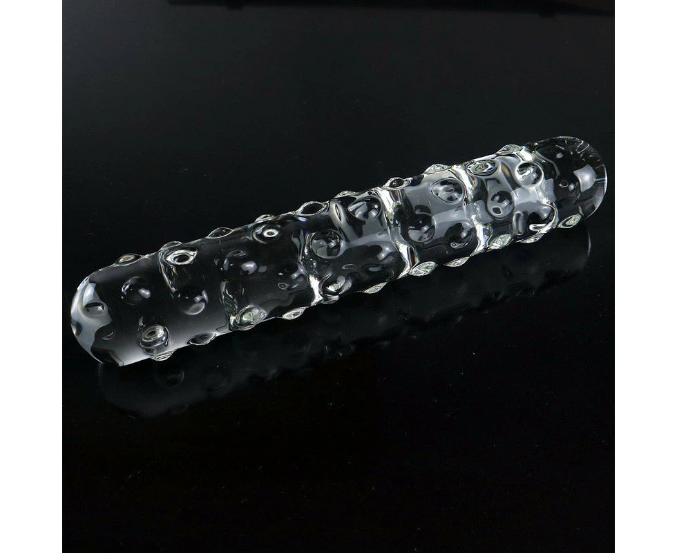 23cm Double-Ended Beaded Glass Dildo / Anal Plug