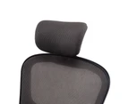 Office Chair Adjustable Headrest High Back Study Ergonomic Breathable Home Mesh Chair Computer Desk Chair Grey