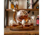 Globe Decanter With Whiskey Stones