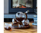 Globe Decanter With Whiskey Stones