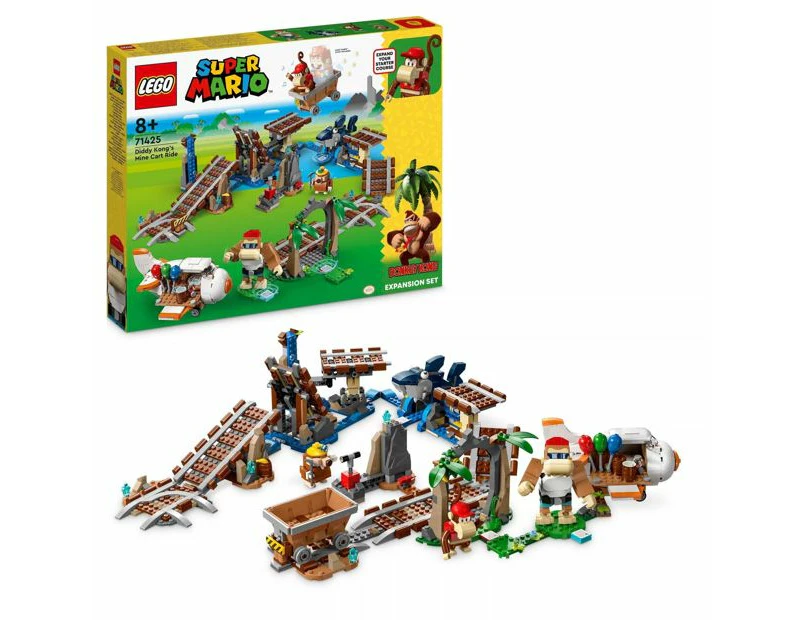 LEGO® Super Mario Diddy Kong's Mine Cart Ride Expansion Set 71425 - Multi