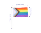 Handheld Rainbow Flag LGBT Pride Flag Portable Stripe Handheld Flags