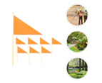 Lawn Mark Flags Construction Marker Triangle Flags Site Construction Flags