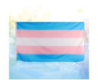 1Pc Fashion TRANSGENDER Polyester Rainbow Flag Large Durable Pride Flag Outdoor Banner