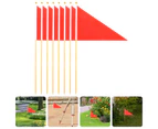 Lawn Mark Flags Construction Marker Triangle Flags Site Construction Flags