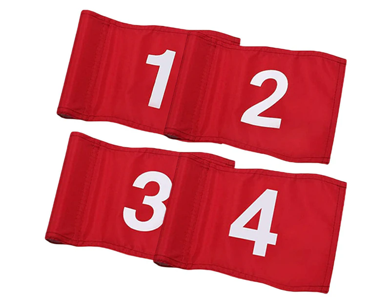 Numbered Golfs Flags Target Golfing Flags Golfs Targeting Flags Wear-resistant Golfs Flags