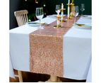Paillette Table Runners Party Table Cloth Decor Party Paillette Table Cloth Decor (Rose Gold)
