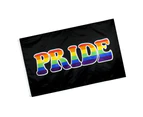 1Pc Creative Rainbow Flag Gay Pride Flag LGBT Decorative Flag Banner for Celebration (Black)
