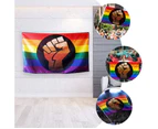 Lesbian Rainbow Fist Banner Rainbow Flag Community Fist Gay Banner Garden Decor