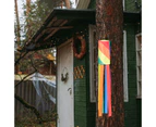 Chic Decorative Rainbow Windsock Flag Outdoor Yard Pride Month Decoration
