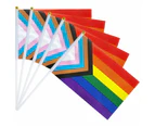 Outdoor Pride Flags Handheld Rainbow Party Flags Pride Party Flag Decorations