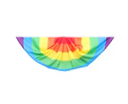 Gay Pride Rainbow Fan Flag Rainbow LGBT Banner LGBT Pride Party Decoration