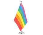 1 Set of Table Pride Flags Party Decoration LGBT Flags Gay's Desk Flags Rainbow Flags