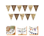 1 Set World Map Buntings Travel Themed Buntings Party Paper Hanging Decorations
