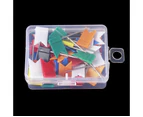 1 Box Colorful Plastic Flag Shape Location Clothes Clasp for DIY Craft Fishing Sewing