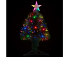 vidaXL Artificial Christmas Tree with Stand/LED 64 cm Fibre Optic