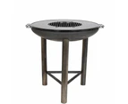 La Hacienda Pittsburgh Plancha 80cm Diameter Firepit with Cooking Surface / Grill