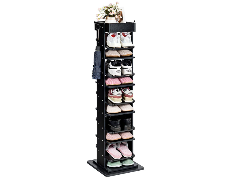 Giantex Rotated Shoe Rack, 9 Tier Wooden Shoe Organizer – Giantex.au