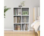 Advwin Bookshelf 6 Cube Shelves Display Cabinet Bookcase White