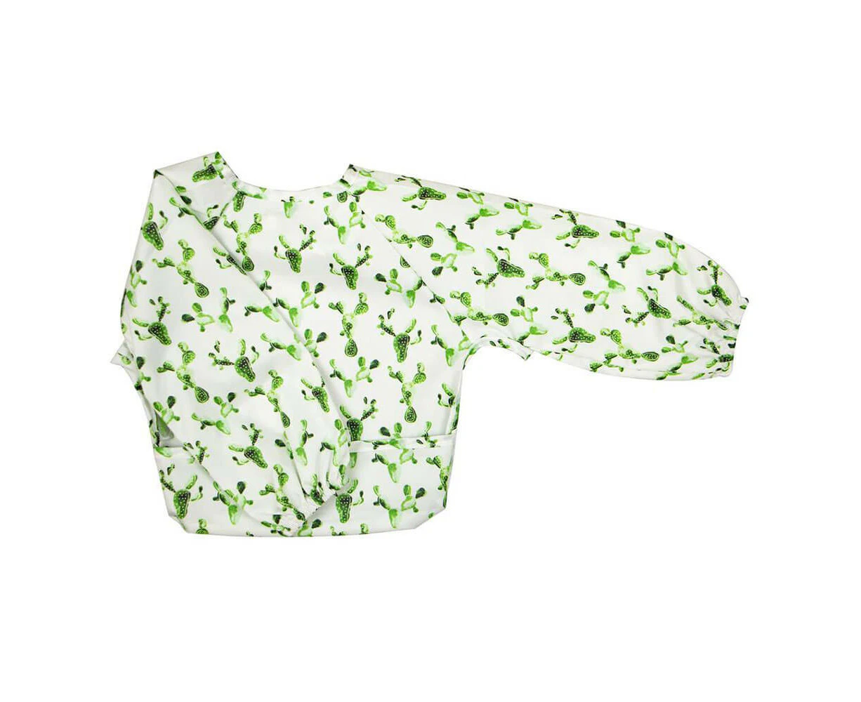 Silly Billyz Silly Billyz Long Sleeve Bib (Small) - Cactus