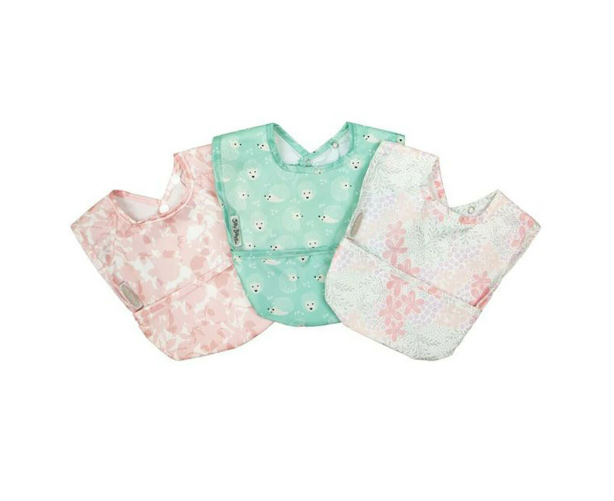 Silly Billyz Silly Billyz Nylon Pocket Bib (Pack of 3) - Girl