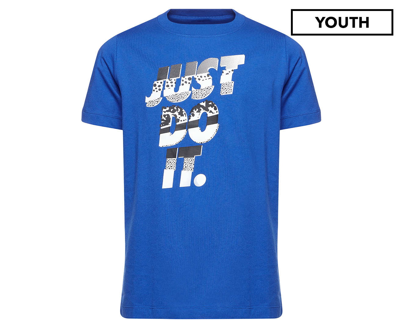 Nike Sportswear Kids Just Do It Swoosh Blue T-Shirt