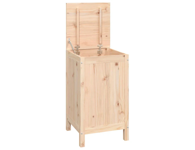 vidaXL Laundry Box 44x44x76 cm Solid Wood Pine
