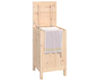 vidaXL Laundry Box 44x44x76 cm Solid Wood Pine