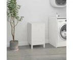 vidaXL Laundry Box White 44x44x76 cm Solid Wood Pine