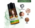 Herbishh Magic Hair Colour Dye Shampoo 400ML PPD Free - Light Brown