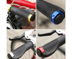 1 Pair MTB Bike Cycling Mountain Bicycle Anti-Skid Locking Handlebar Grips Cover - Yellow